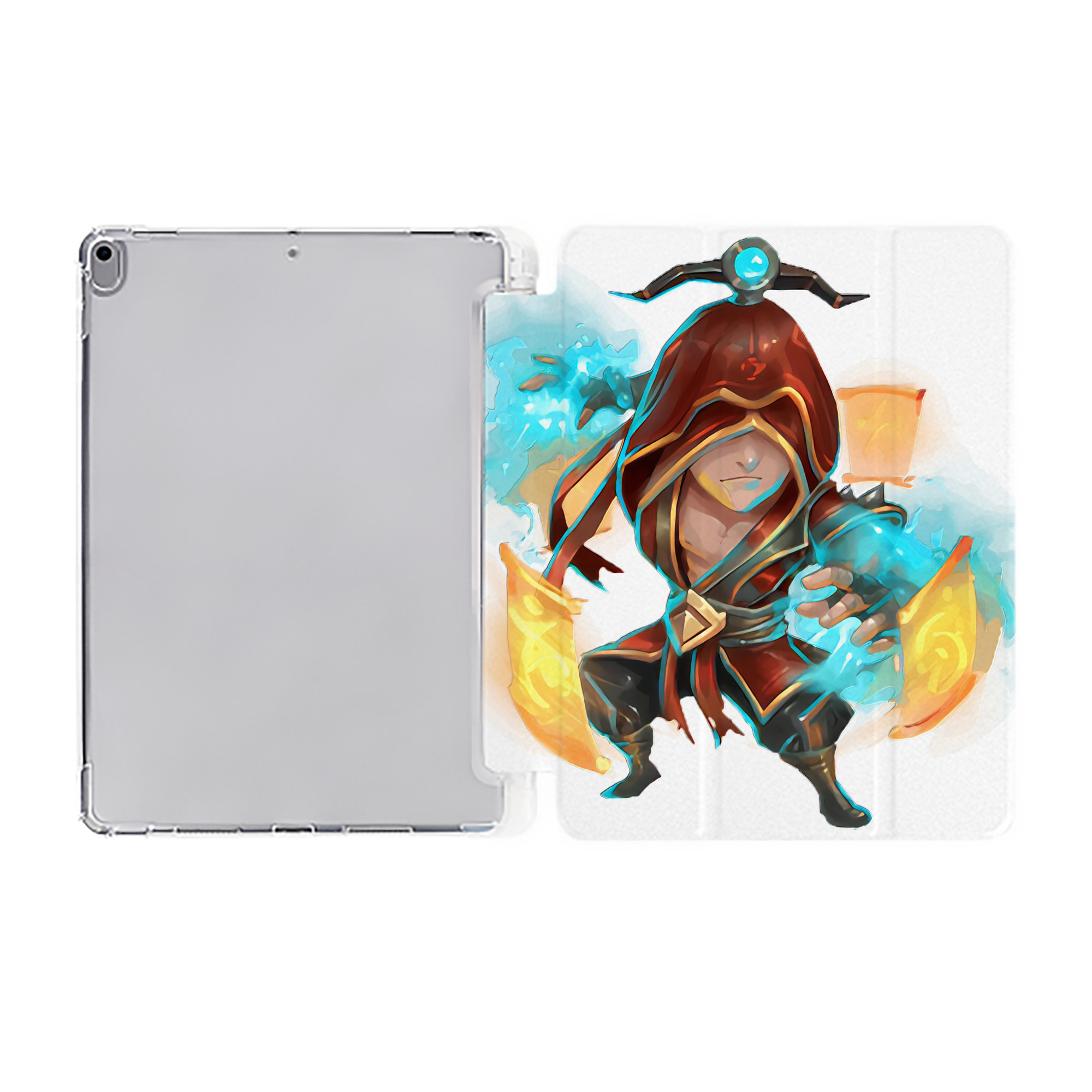 （画像用） リーグ・オブ・レジェンド League of Legends LOL IPad ケース ペン収納付き 三つ折りスタンド PUレザー×シリコン 対応機種9.5/10.5/10.9インチ